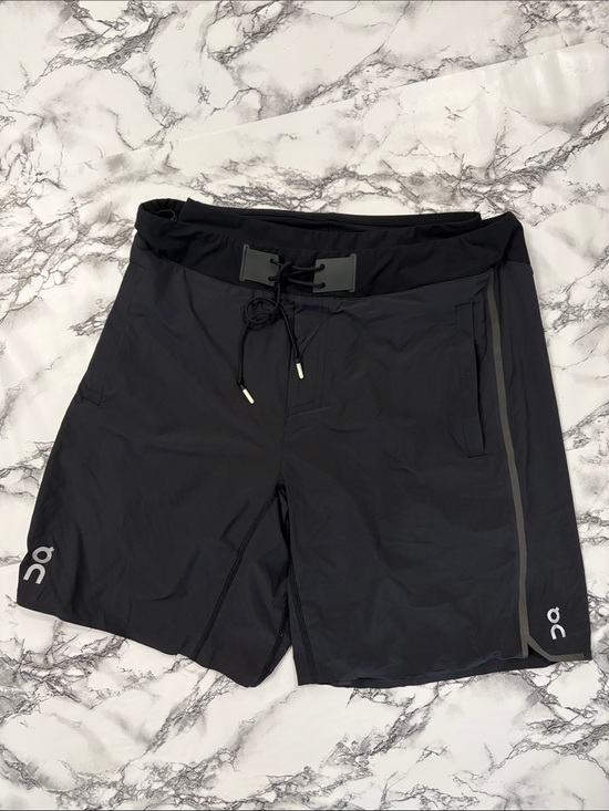 On Clouds Other - On Cloud Hybrid Men's Shorts 2 in 1 Running with Liner Pocket Color Black